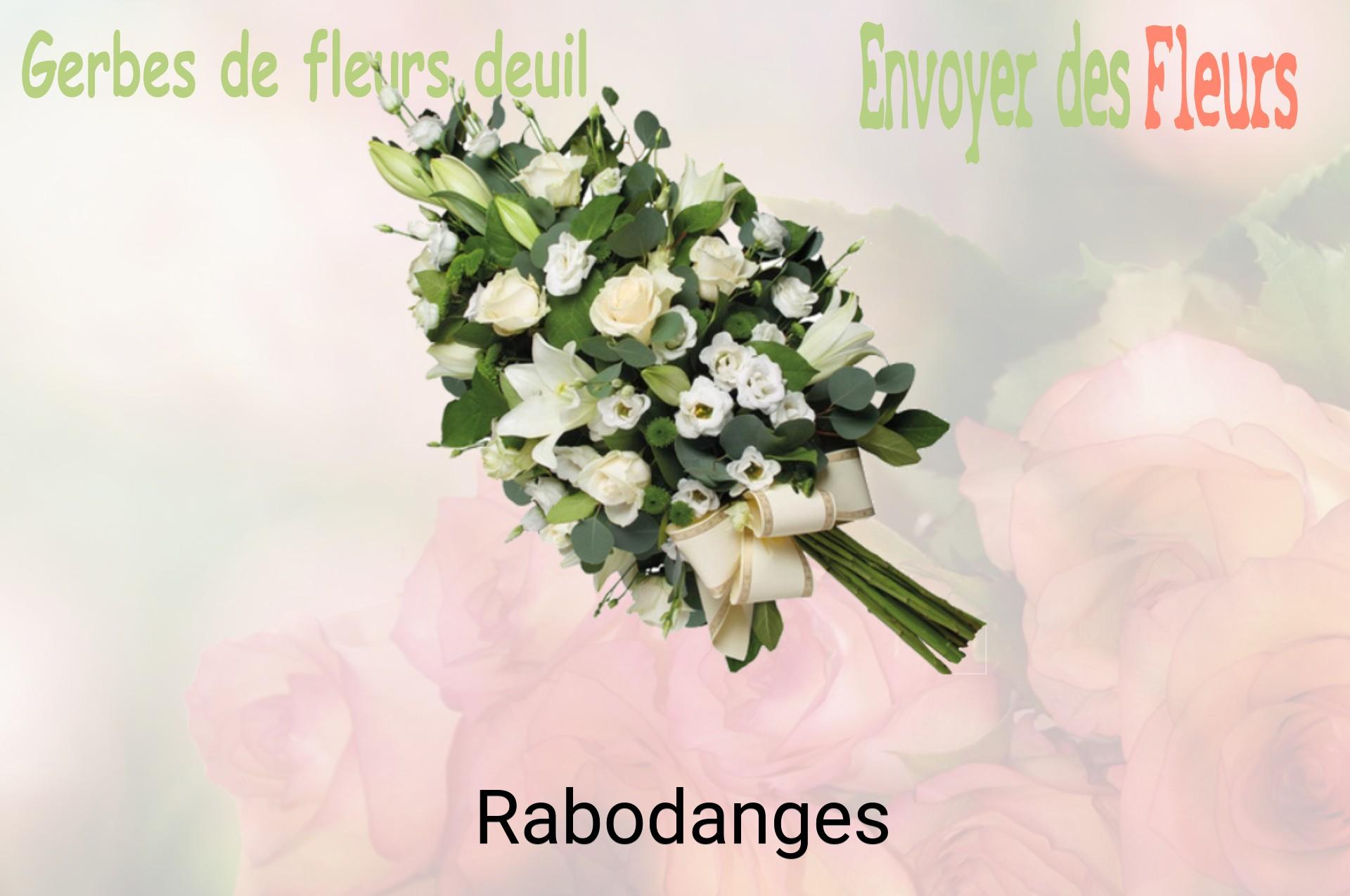 Gerbe de fleurs de deuil livrée à Rabodanges